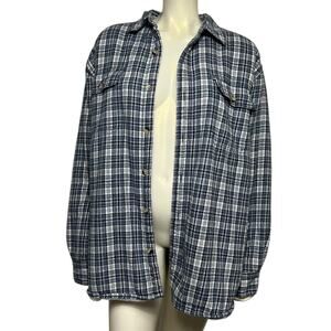 Red Head Brand Sherpa Lined Flannel Shirt Jacket Size XL Plaid